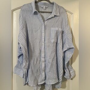 Women’s Light Blue Striped Shirt